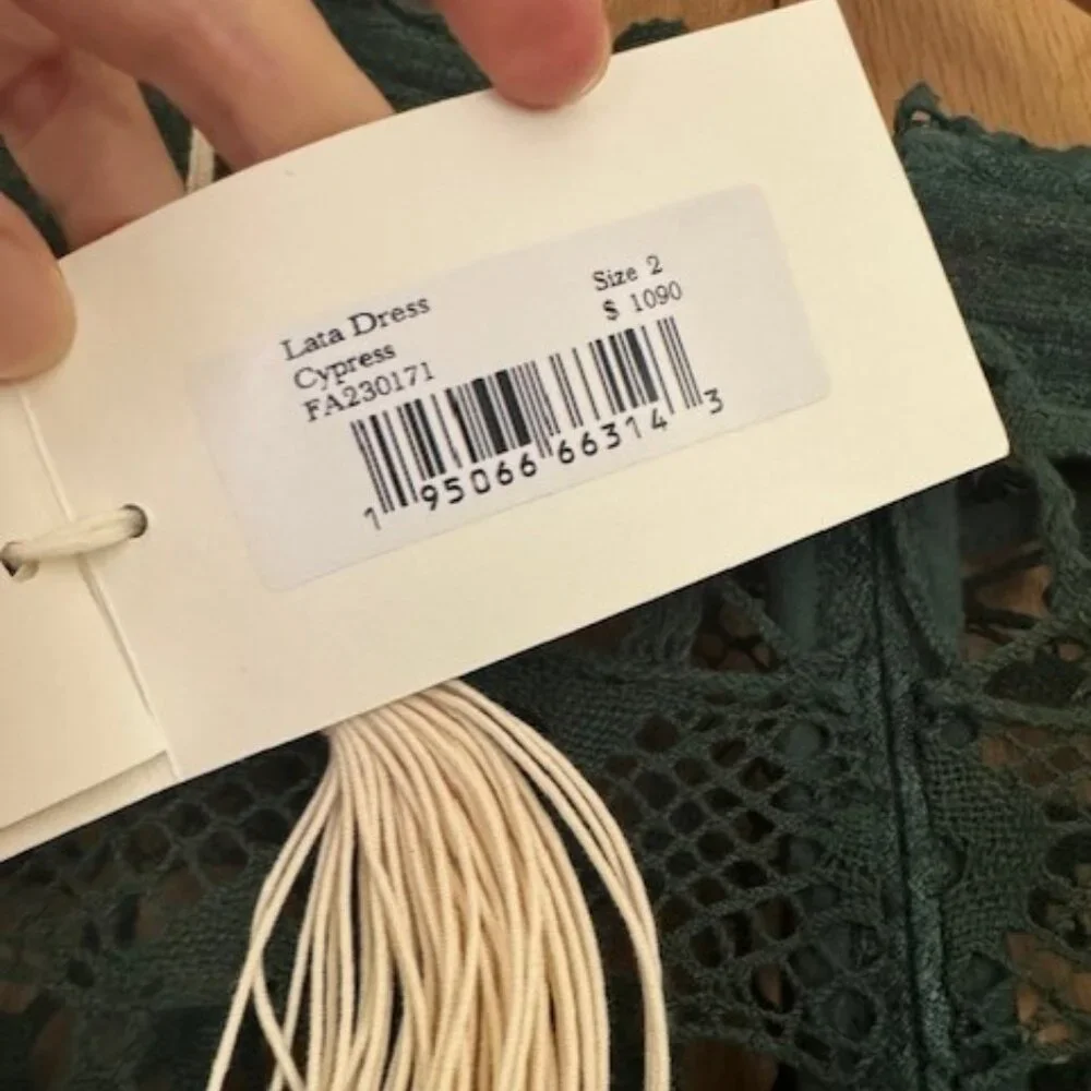 Brand New (w tags, bag + hanger) ULLA JOHNSON "Lata" Handmade Dress - Picture 9 of 16